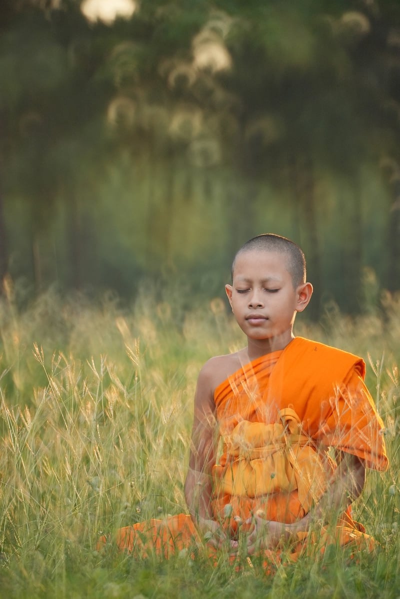 Woman in a restorative yoga pose